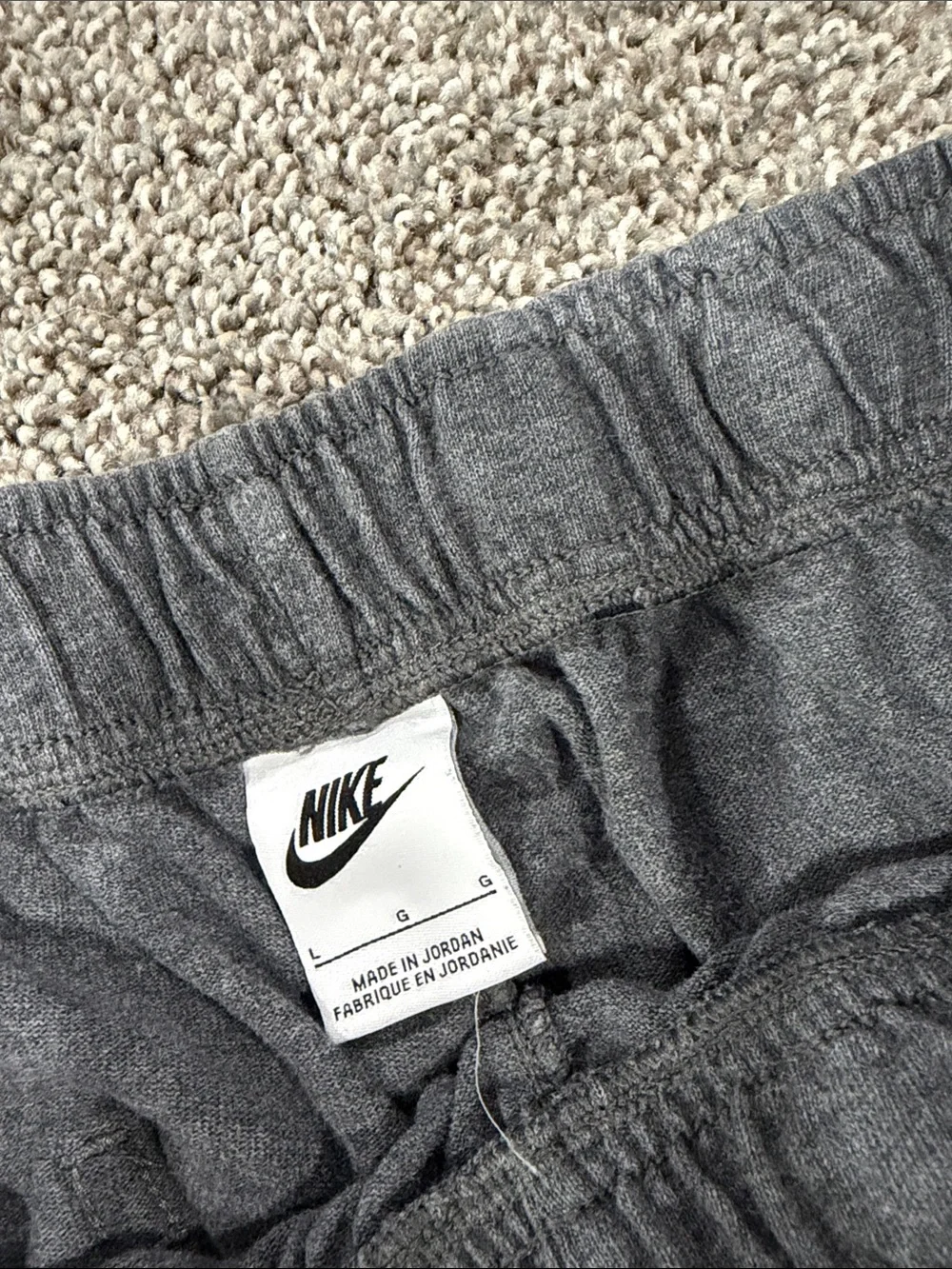 Nike Dark Gray  Pants with Black Drawstring